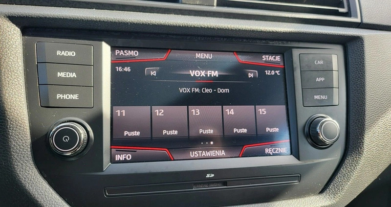 Seat Ibiza cena 39024 przebieg: 93000, rok produkcji 2019 z Bełchatów małe 211
